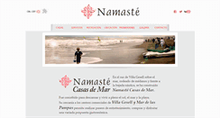 Desktop Screenshot of namastemar.com.ar